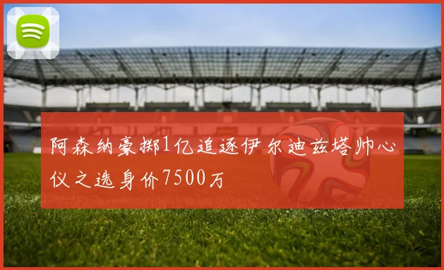 阿森纳豪掷1亿追逐伊尔迪兹塔帅心仪之选身价7500万